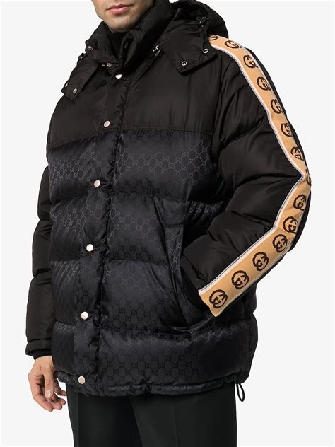 gucci men puffer jacket|gucci padded jacket men's.